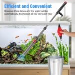Aquarium Siphon Vacuum Cleaner: 4 in 1 Manual Fish Tank Vacuum Cleaning Tools for Water Change, Sand Cleaning and Remove Dirt, Fish Tank Cleaner Vacuum with Adjustable Length - Image 3