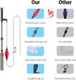 Aquarium Siphon Vacuum Cleaner: 4 in 1 Manual Fish Tank Vacuum Cleaning Tools for Water Change, Sand Cleaning and Remove Dirt, Fish Tank Cleaner Vacuum with Adjustable Length - Image 9