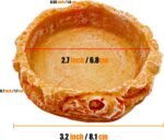 Reptile Water Dish Food Bowl Bearded Dragon Bowls, 2 Pack Reptile Food Bowl for Hermit Crab Bearded Dragon Lizard Gecko Frog Tortoise - Image 4