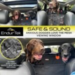Dog Car Seat Cover for Back Seat | Universal Hard Bottom Back Seat Extender for Car, Truck, SUV | Waterproof Cargo and Truck Bed Protector Hammock with Storage Pockets for Medium & Large Dogs - Image 4