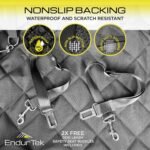 Dog Car Seat Cover for Back Seat | Universal Hard Bottom Back Seat Extender for Car, Truck, SUV | Waterproof Cargo and Truck Bed Protector Hammock with Storage Pockets for Medium & Large Dogs - Image 8