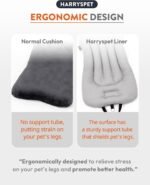 Easy Wash Dog Stroller Mat, Durable Orthopedic Pet Stroller Cushion for Dogs & Cats, Ergonomic Pad for Pet Cart, Ideal Pet Stroller Accessories & Pads for Comfortable Rides (Beige Walnut, L) - Image 4