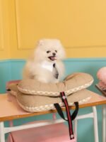 Easy Wash Dog Stroller Mat, Durable Orthopedic Pet Stroller Cushion for Dogs & Cats, Ergonomic Pad for Pet Cart, Ideal Pet Stroller Accessories & Pads for Comfortable Rides (Beige Walnut, L) - Image 9