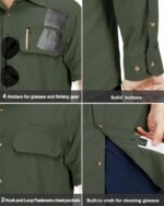 33,000ft Men's Long Sleeve Sun Protection Shirt UPF 50+ UV Quick Dry Cooling Fishing Shirts for Travel Safari Camping Hiking - Image 6