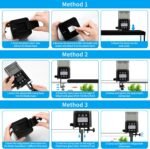 Automatic Fish Feeder for Aquarium with Timer, LCD Display 320ML Large Capacity Adjustable Fish Dispenser, Operated Feeders for Goldfish, Turtle for Vacation, Weekend or Daily Use(Black) - Image 3