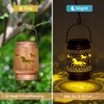 JOBOSI Solar Horse Lantern Lights for Outdoor Garden,Horse Lovers Gifts, Garden Decor, Yard Decor, Landscape Decor, Garden Gifts, mom Gifts, Gifts for Women, Grandma Gifts, Kids Gifts - Image 5