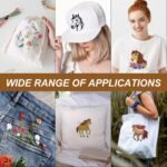 Rngmsi Water Soluble Embroidery Patterns - 2 Sheets Horse Designs Stick and Stitch Embroidery Paper Wash Away 12 Pcs Flower Embroidery Transfer Patterns Stabilizers for Hand Sewing - Image 6