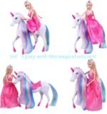 BETTINA Magical Lights Unicom and Princess Doll, Horse Toys Playset, Unicorn Toys Princess Gifts for 3 to 7 Year Olds Girls Kids - Image 4