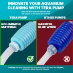 TERA PUMP - 2pk Aquarium Cleaner Fish Tank Gravel Sand Cleaner Change Water Manual Hand Water Pump for Small Aquariums (under 10 gallons), BPA Free, Easy Assembly, Transfer at 1 GPM [2 Pumps] - Image 4