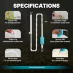 TERA PUMP - 2pk Aquarium Cleaner Fish Tank Gravel Sand Cleaner Change Water Manual Hand Water Pump for Small Aquariums (under 10 gallons), BPA Free, Easy Assembly, Transfer at 1 GPM [2 Pumps] - Image 6