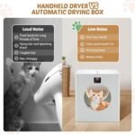 88L Automatic Pet Dryer Box Foldable Automatic Pet Grooming Drying Box Ultra Quiet Intelligent Temperature Control 360 Degree Drying Function Cat Hair Dryer with Timing Function - Image 3