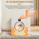 88L Automatic Pet Dryer Box Foldable Automatic Pet Grooming Drying Box Ultra Quiet Intelligent Temperature Control 360 Degree Drying Function Cat Hair Dryer with Timing Function - Image 4