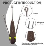 5 Pcs Sputnik Sinker Long Tail Surf Fishing Weight Lead 3oz-6oz Saltwater Surf Casting Sinkers Catfish Beach Spider Weights for Ocean Sea Sand, Dark Brown - Image 3