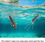 5 Pcs Sputnik Sinker Long Tail Surf Fishing Weight Lead 3oz-6oz Saltwater Surf Casting Sinkers Catfish Beach Spider Weights for Ocean Sea Sand, Dark Brown - Image 6