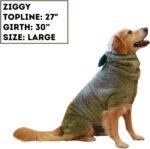 DERPYCHAPPY Premium Dog Bathrobe Towel-Super Absorbent Microfiber Robe for Small Medium Large Dogs and Cats - Stylish Cozy Quick Pet Drying Towels After Bath, Pool, Beach or Grooming (Olive, M) - Image 4