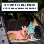 DERPYCHAPPY Premium Dog Bathrobe Towel-Super Absorbent Microfiber Robe for Small Medium Large Dogs and Cats - Stylish Cozy Quick Pet Drying Towels After Bath, Pool, Beach or Grooming (Olive, M) - Image 7