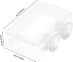 2PCS Fish Feeding Acrylic Floating Fish Food Feeding Ring Betta Goldfish Fish Feeding Ring for Aquarium Fish (L) - Image 3