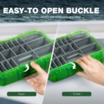 Ghosthor Fishing Tackle Box, Waterproof 3600 and 3700 Tackle Trays, Plastic Tackle Box Organizer with Removable Dividers, Storage Lure Box and Terminal Tackle Storage - Image 4