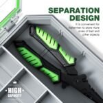 Ghosthor Fishing Tackle Box, Waterproof 3600 and 3700 Tackle Trays, Plastic Tackle Box Organizer with Removable Dividers, Storage Lure Box and Terminal Tackle Storage - Image 6