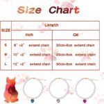 Pearl Cat Collar Dog Collar Rhinestone Necklaces for Small Dogs Collar Accessories Pet Collar (Medium, Pink) - Image 7