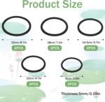 10 Pcs Aquarium Floating Plant Rings EVA Fish Feeding Ring Black Aquarium Feeding Ring for Intercepts Floating Plants and Feeding (Size 22cm/18cm/14.5cm/12cm/9 cm) - Image 3