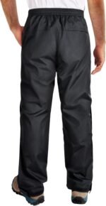 33,000ft Men's Full Zip Rain Pants Waterproof Rain Over Pants, Windproof Outdoor Pants for Hiking, Fishing, Golf - Image 3