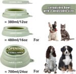 OHMO Spill Proof Collapsible Dog Water Bowl 24oz for Cars, No Splash Portable Bowls for Dog Travel, Pet Essentials for Road Trips, Cat Travel Accessories - Image 3