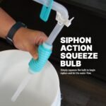 TERA PUMP - 2pk Aquarium Cleaner Fish Tank Gravel Sand Cleaner Change Water Manual Hand Water Pump for Aquariums (10-20 gallon tank), BPA Free, Easy Assembly, Transfer at 1.5 GPM [2 Pumps] - Image 5