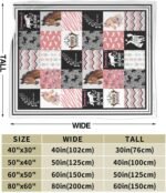 Horse Blanket Flowers Horses Throw Blankets for Girls Boys Soft Warm Western Throws Flannel Fleece Plush Stuffed Animal Gifts for Kids Men Women Adults for Bed Sofa Bedding Decor 50"x40" - Image 5