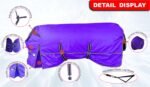 Majestic Ally 1200D Ripstop Horse Turnout Blanket 250 GSM Filling (Purple, 72 - Inch) - Image 3
