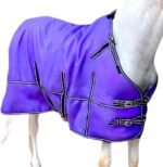Majestic Ally 1200D Ripstop Horse Turnout Blanket 250 GSM Filling (Purple, 72 - Inch) - Image 4
