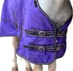 Majestic Ally 1200D Ripstop Horse Turnout Blanket 250 GSM Filling (Purple, 72 - Inch) - Image 5
