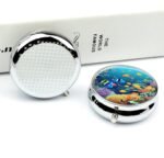 Pill Box Portable Sea Fishes Pill Organizer Travel Pill Case for Pocket Or Purse Medicine Pill Container with Mirror 3 Compartments Daily Medicine Organizer - Image 6