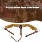 Jeereal Western Horse Breast Collar | Acrylic Cotton and Wool Blend Strand Working Tack Breast Collar Tooled Heavy Oiled Harness Leather - Image 5