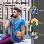 Dog Carrier Sling - Reversible Puppy Carrier Purse with Storage Pocket, Hand-Free Dog Sling Carrier for Carry Small Dogs and Cats, Travel Safety Harness, Dog and Cat Harness(Blue) - Image 3