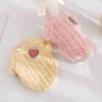 Cute Cat Sweaters Warm Cotton Plush Dog Apparel & Accessories Pink Kitten Turtleneck Sweaters for Indoor Cats and Small Dogs with Pet Laundry Bag (L (8.8-11lbs)) - Image 7