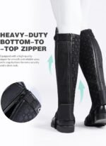 Harrison Howard Equestrian Half Chaps Horse Riding Half Chaps Suede Half Chaps - Image 7