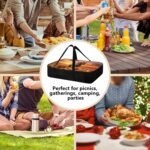 Sunflower Horse Insulated Casserole Carriers Thermal Bags Casserole Carriers for Hot or Cold Food with Heat Resistant Lining Zip Food Carriers Fits 11 x 15 or 9 x 13 Baking Dish - Image 5