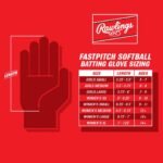 Rawlings | Workhorse OKC Fastpitch Softball Batting Gloves | Adult Sizes - Image 6