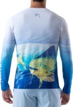 Guy Harvey Men’s Long Sleeve Performance Shirt with 50+ UPF Sun Protection - Image 3