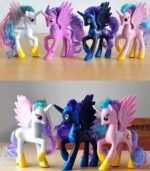 Little Horse Toy Friendship Movie Feature Character 14CM Doll Action Figure Model Toy for Girls (Princess Luna Purple) - Image 6