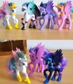 Little Horse Toy Friendship Movie Feature Character 14CM Doll Action Figure Model Toy for Girls (Princess Luna Purple) - Image 7