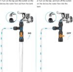Fish Tank Water Changer,Siphon Fish Tank Vacuum Gravel Cleaner Aquarium Quick Water Changer with 2 Faucet Adapters for Aquarium Quick Water Change - Image 4