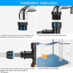 Fish Tank Water Changer,Siphon Fish Tank Vacuum Gravel Cleaner Aquarium Quick Water Changer with 2 Faucet Adapters for Aquarium Quick Water Change - Image 5