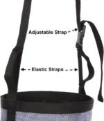 Majestic Ally Horse Feed Bag, Heavy Duty Nylon Mesh Grain Feed Bag, Adjustable Strap with Durable Snap and Elastic Straps, Comfort Neck Pad and Nose Pad- Large (Full, Dark Gray) - Image 5