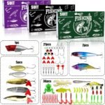 78pcs Fishing Lures kit Baits Tackle for Bass Trout Salmon Fishing Accessories Tackle Box Including Spoon Lures Soft Plastic Worms Crankbait Jigs Fishing Gear and Equipment - Image 3