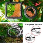 Cobee Fish Feeding Ring, 2 Pieces Aquarium Fish Feeder Fish Tank Food Feeder Circle Tank Accessories for Guppy Bettas Goldfish Turtle (Black) - Image 3