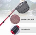 Goture Fishing Folding Landing Net Fishing Nets for Fish with Long Aluminum Handle, Telescoping Pole Handle for Saltwater & Freshwater, Easy Catch & Release, Extending to 70.8/82.7 - Image 4