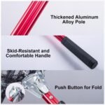 Goture Fishing Folding Landing Net Fishing Nets for Fish with Long Aluminum Handle, Telescoping Pole Handle for Saltwater & Freshwater, Easy Catch & Release, Extending to 70.8/82.7 - Image 5