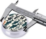 Fish Pill Box 3 Compartment, Small Pill Box for Purse & Pocket, Metal Pill Case with Mirror, Travel Daily Pill Organizer, Portable Medicine Vitamin Holder Unique Gift - Image 6